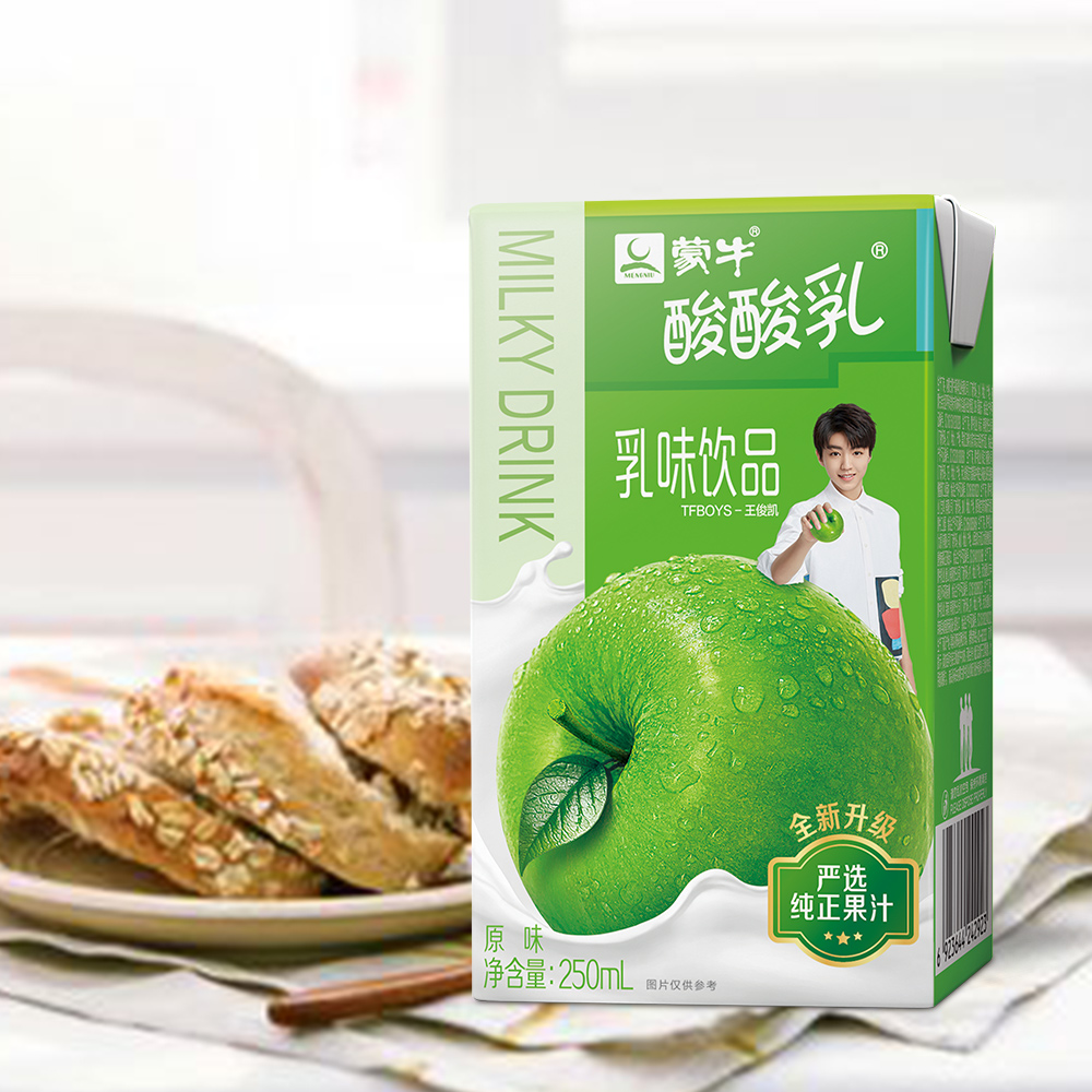 蒙牛酸酸乳原味饮品250ml*24盒酸甜好滋味营养丰富