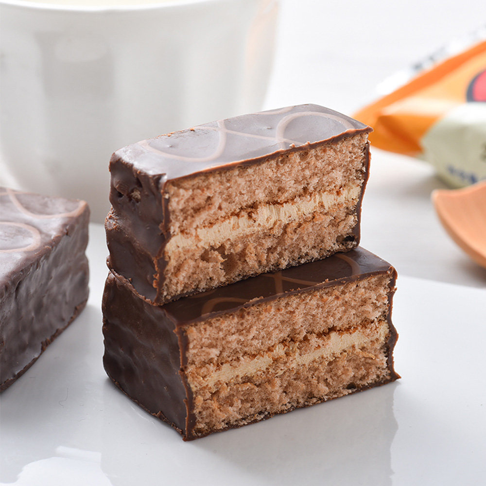 好丽友q蒂蛋糕摩卡巧克力味12枚336g