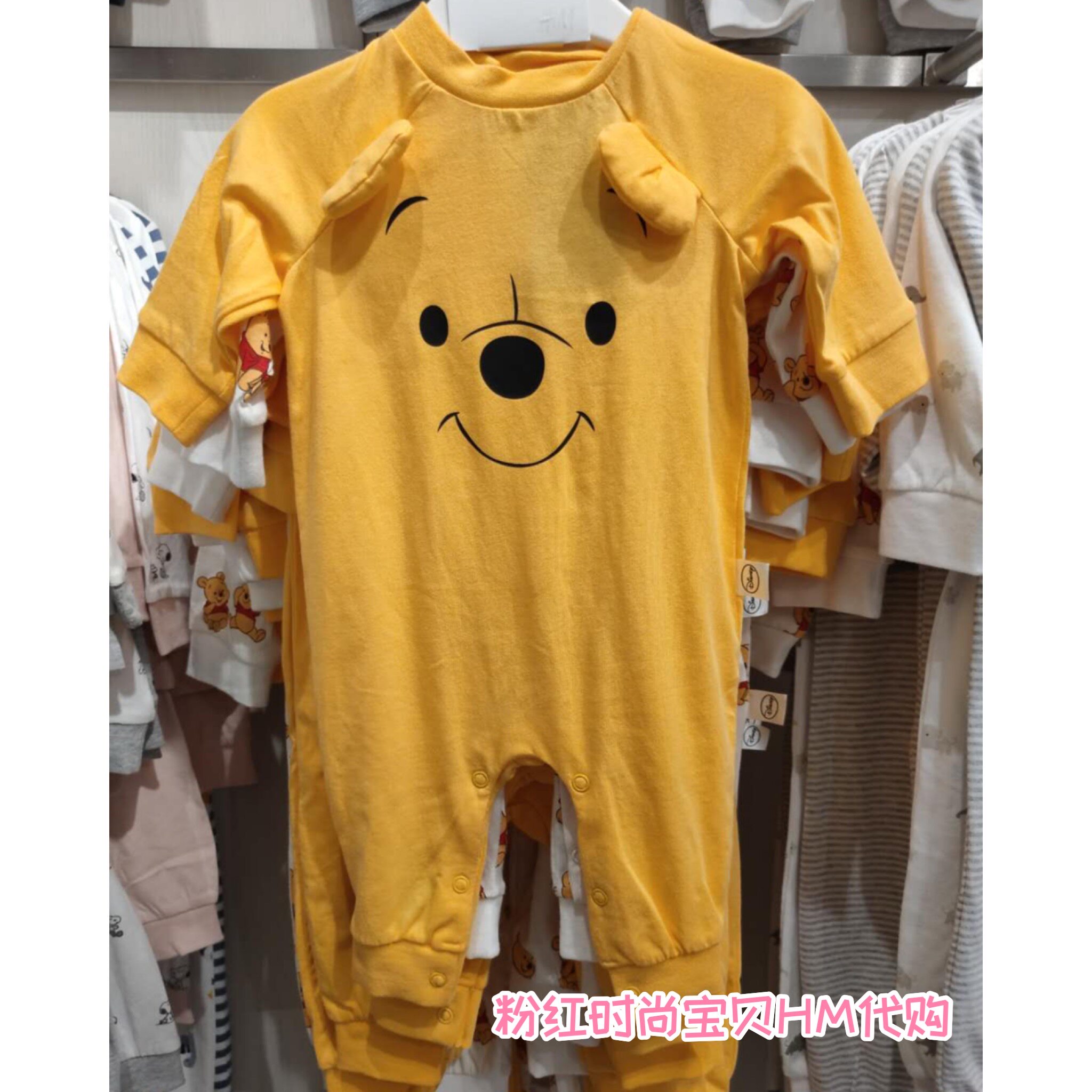 hm国内代购正品童装婴儿迪士尼连体衣哈衣米奇连身衣