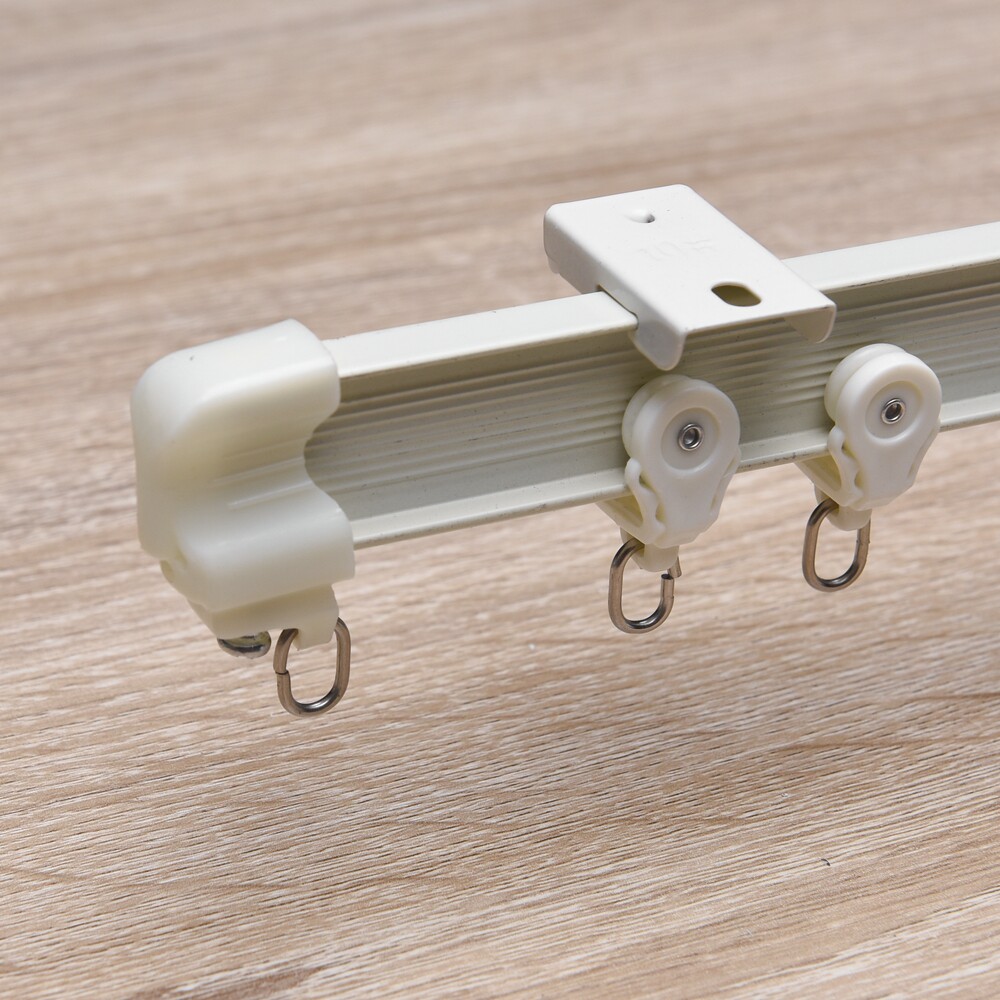 2020年新款加厚铝合金静音窗帘弯轨滑道导轨单轨窗帘轨道