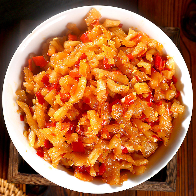 萝卜干嘎嘣脆农家自制开味下饭饭菜剁椒香辣腌制