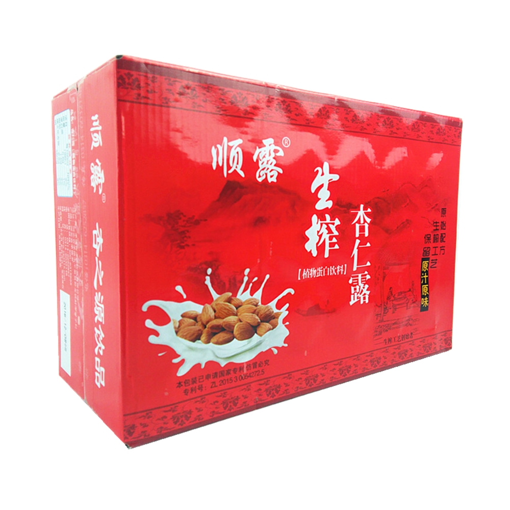 承德特产杏仁露露平泉顺露生榨杏仁露植物蛋白饮料整箱240ml*20罐