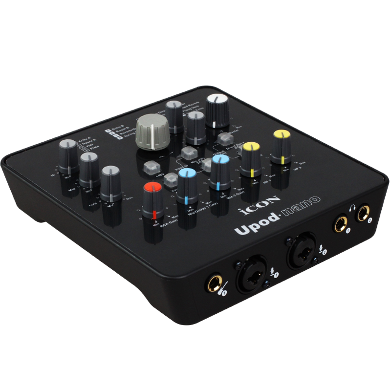 艾肯icon upod nano外置usb声卡手机电脑通用网络k歌直播