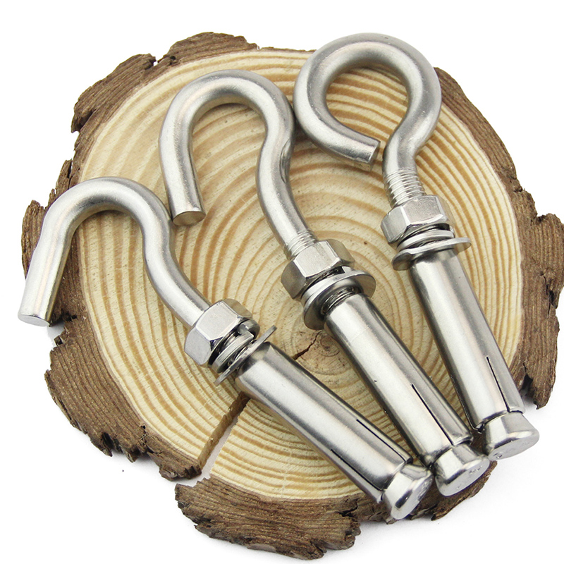 膨胀不锈钢吊环螺丝丝带螺栓房顶吊钩m6m8m10m12m14膨胀螺丝