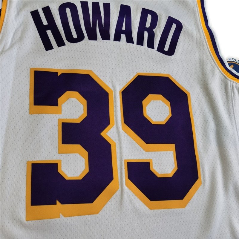 湖人队39号霍华德howard球衣sw热压男女定制篮球篮球服