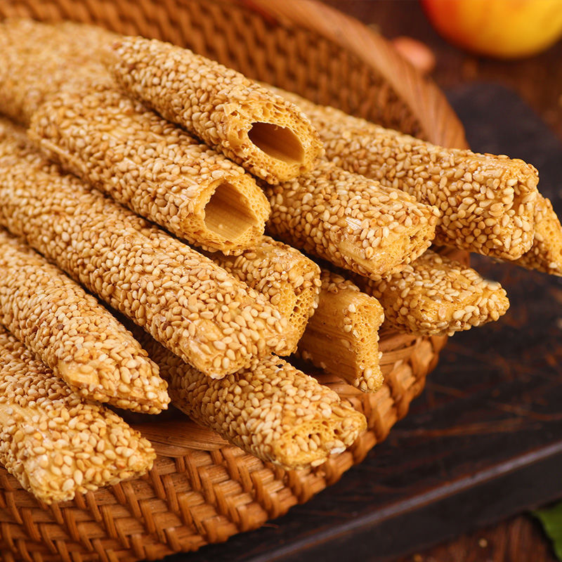 麻糖棍杆芝麻麦芽糖农家手工500g灶糖酥糖包邮传统中式糕点
