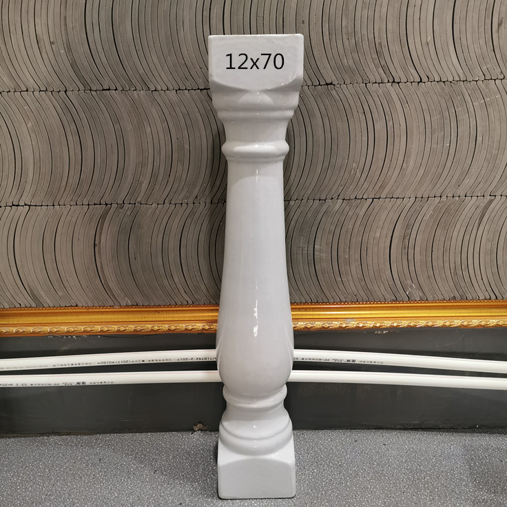 陶瓷栏杆瓷柱立柱别墅阳台扶手护栏围墙瓷瓶柱罗马柱花瓶柱葫芦瓶