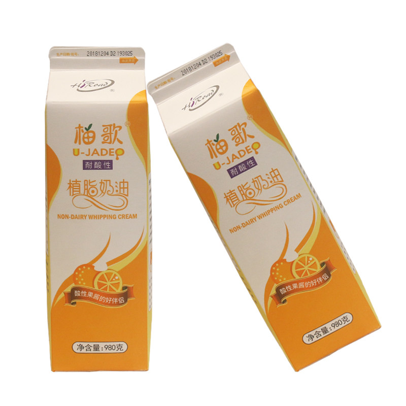 奶油2包邮海融柚歌植脂980g家用蛋糕冰激凌慕斯奶油