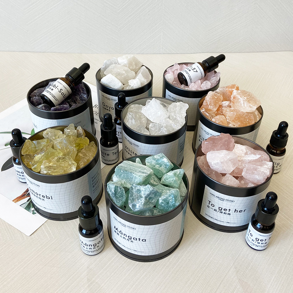 家用无火水晶石香薰房间室内精油扩香石安神神助香薰香料