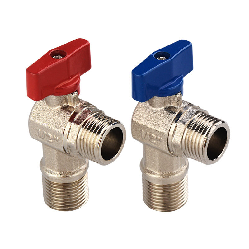 全铜流量三角角阀冷热水4分止水阀门开关热水器角阀