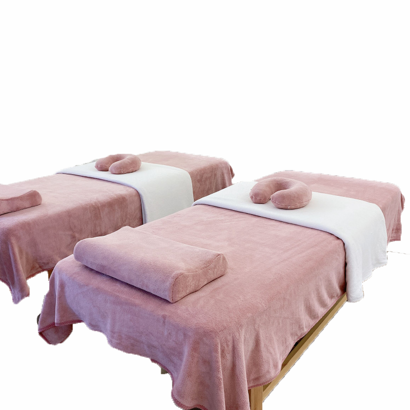 美容床单床床单人纯色加大温暖皮肤管理被单床单