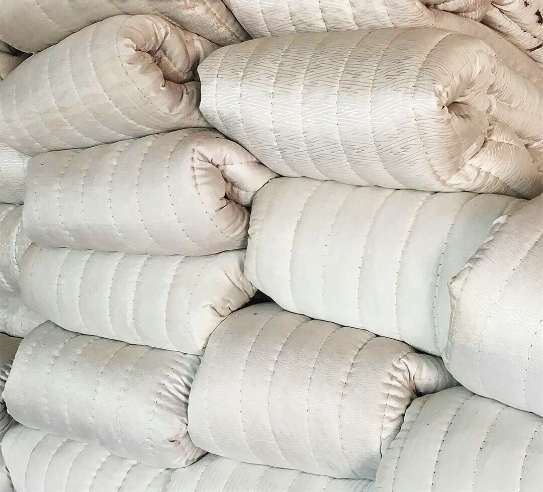 楼顶布套拉货毡毯保温棉车货车毯子棉粘毡子室外加厚防潮毡布褥子