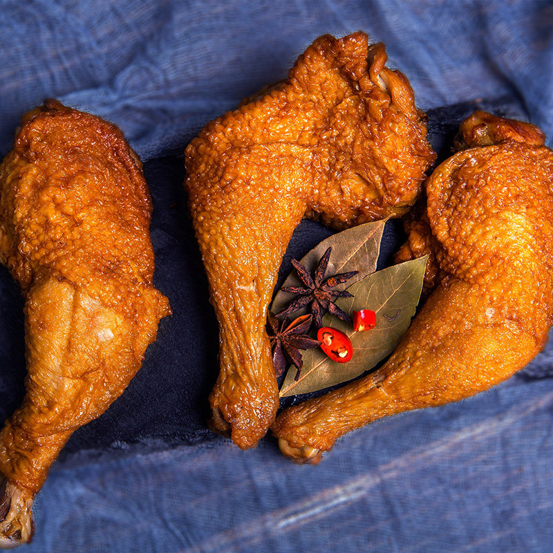 宏达烧鸡五香味烧鸡腿不辣虎皮鸡爪即食鸡肉零食礼包嘉兴特产食品