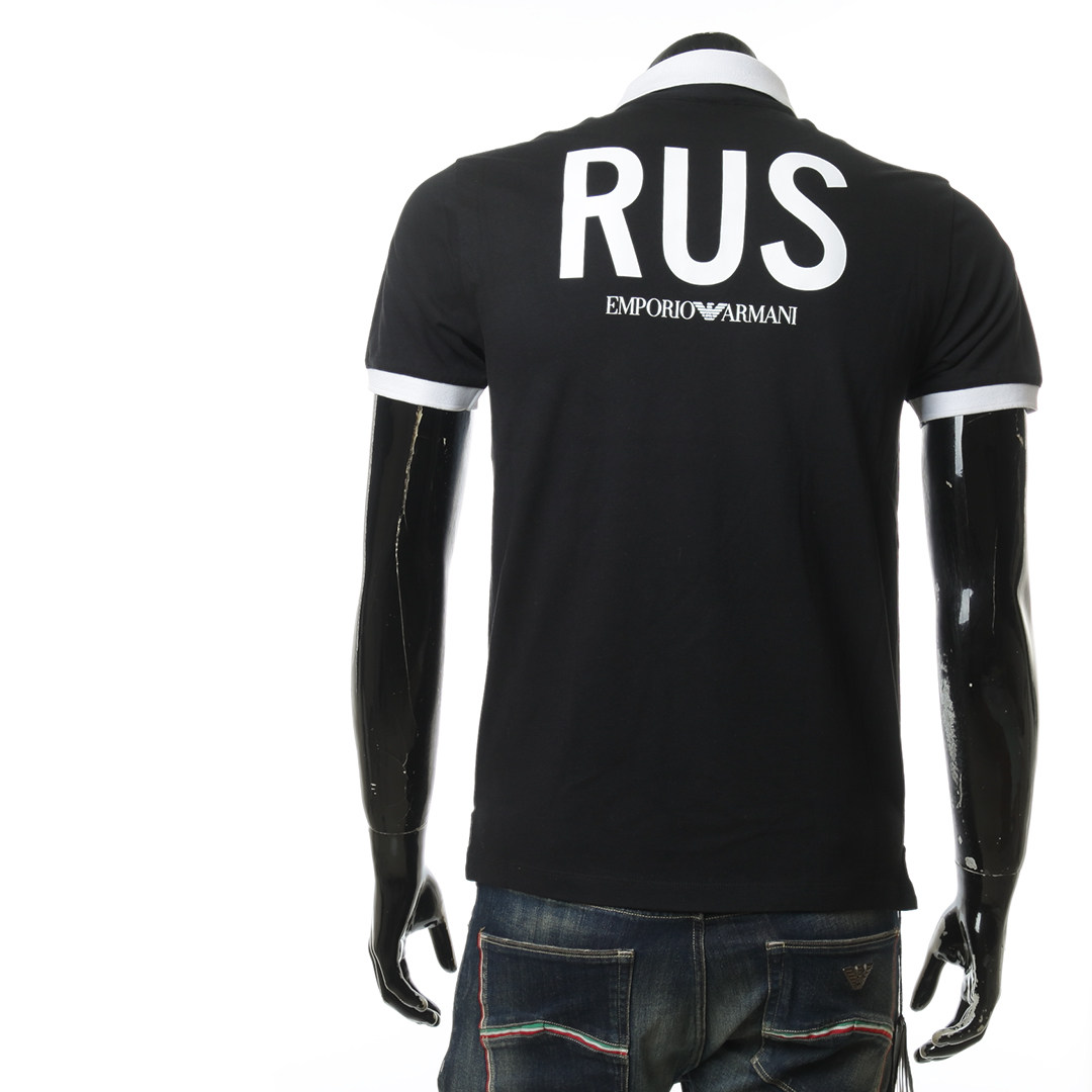 armani阿玛尼ea海外直邮鹰标logo男士短袖polopolo衫