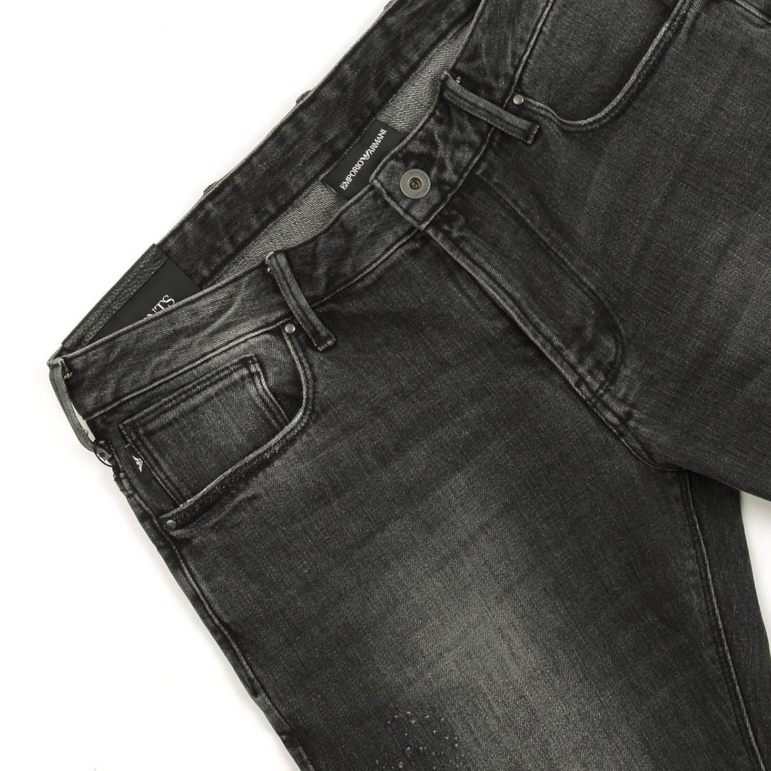 armani阿玛尼ea鹰标正品男士简约百搭牛仔裤长裤牛仔裤