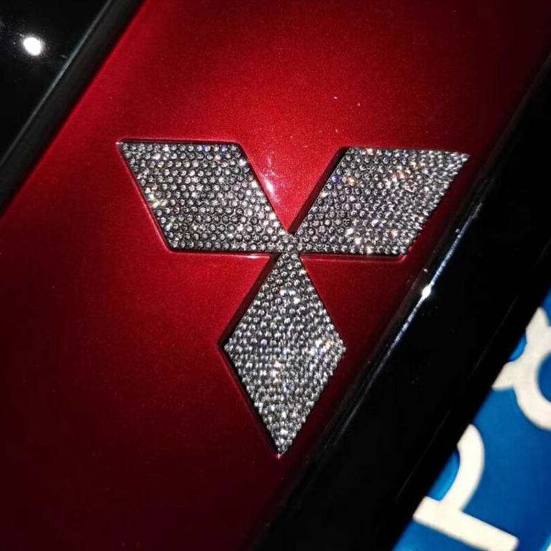 适用asx车贴装饰改装钻石车标方向轮毂劲炫汽车装饰贴