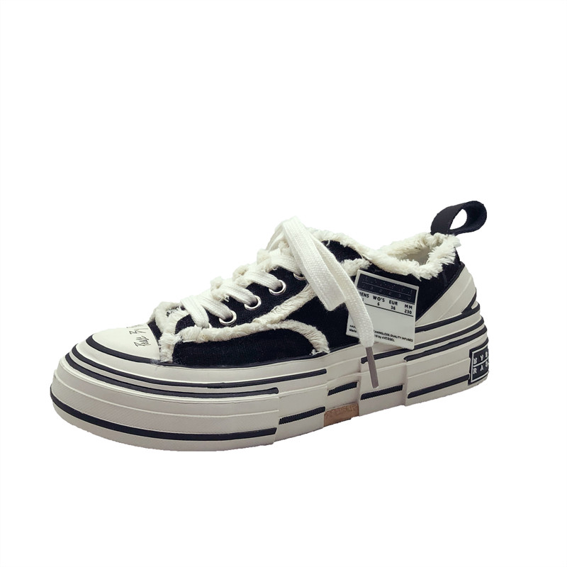 吴建豪蔡徐坤余文乐同款vessel硫化鞋软木厚底休闲乞丐帆布鞋女潮