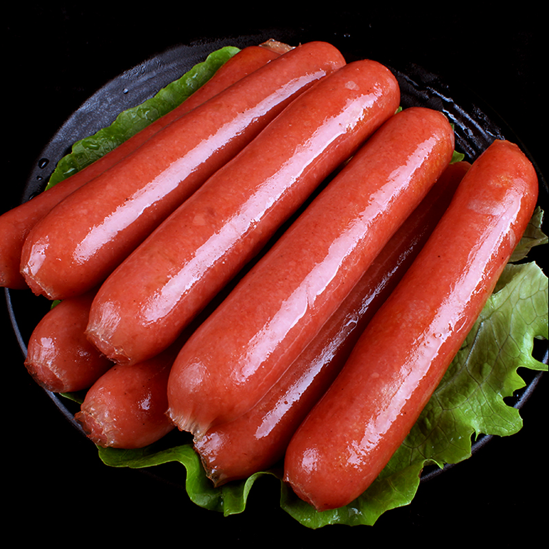 正宗原味早餐烤肠台湾风热狗烧烤香肠50根手抓饼肉肠脆皮纯肉肠