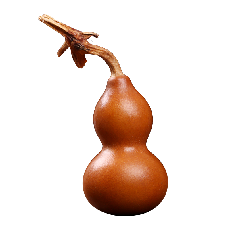 葫芦万宝手捻包浆铁包金把玩精品做旧紫红红皮葫芦