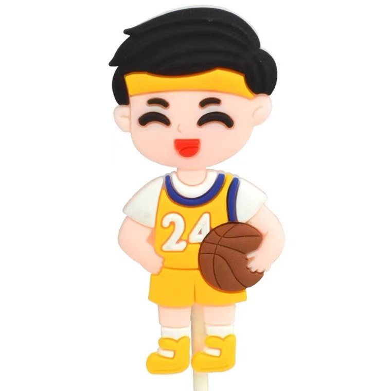 篮球小子男孩生日主题蛋糕装饰迷你球鞋运动员节日装扮用品