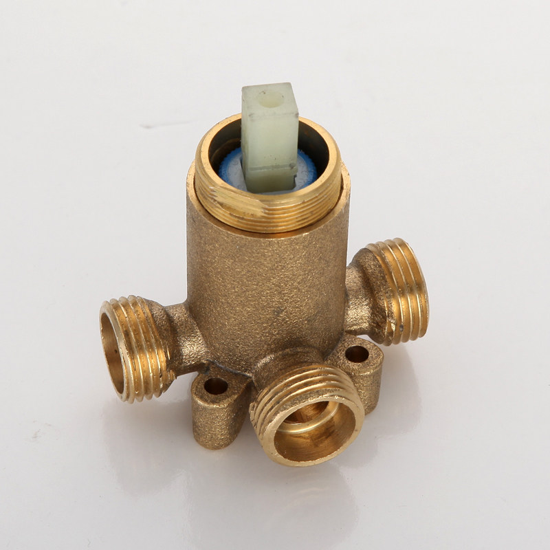 电热水器贴墙式混水阀明装开关冷热混合出水水龙头浴缸淋浴龙头