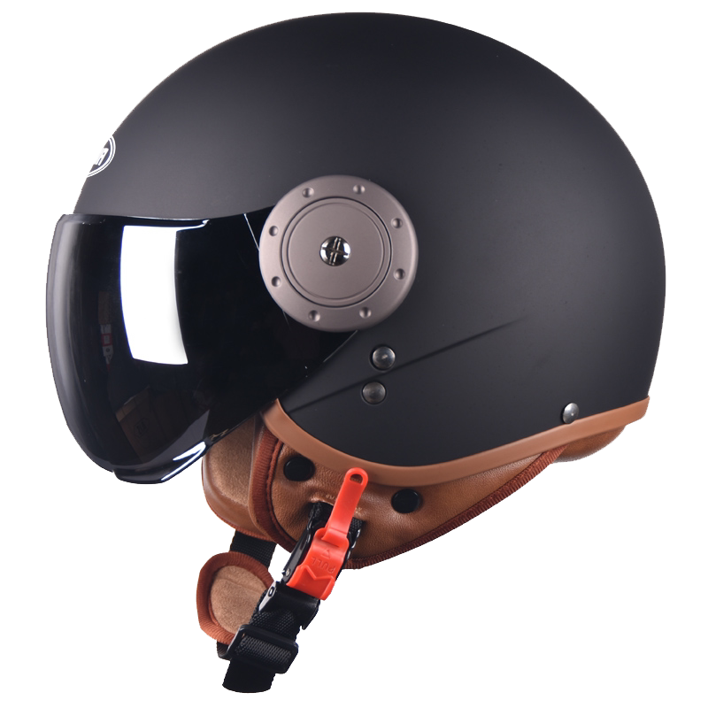 野马3c认证头盔电动摩托车男女电瓶复古小码轻便半覆式四季安全帽