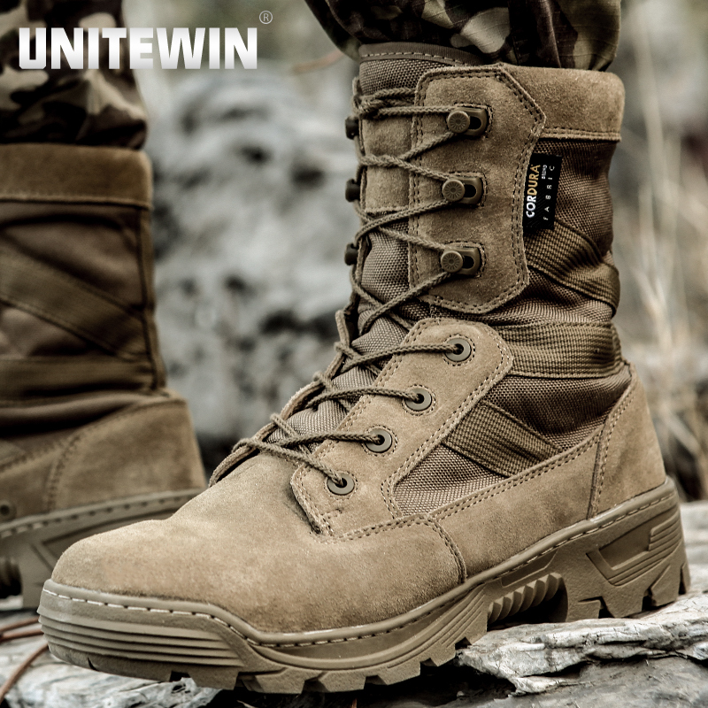 优耐特作战靴男秋冬特种兵超轻防水战术鞋沙漠陆战靴户外登山鞋子