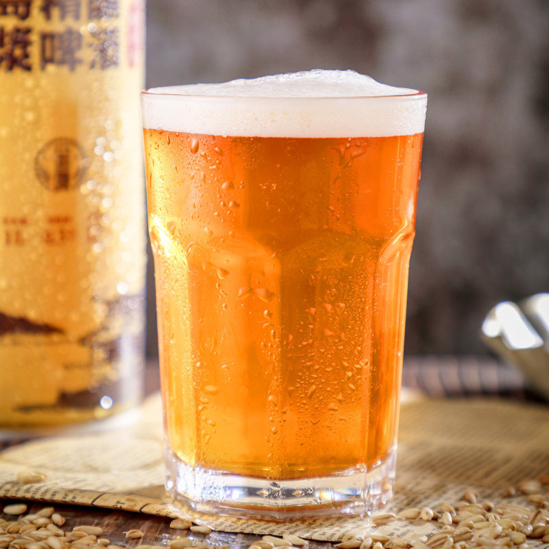 啤酒青岛精酿原浆罐装扎啤1000ml4听崂山黄啤醇啤酒