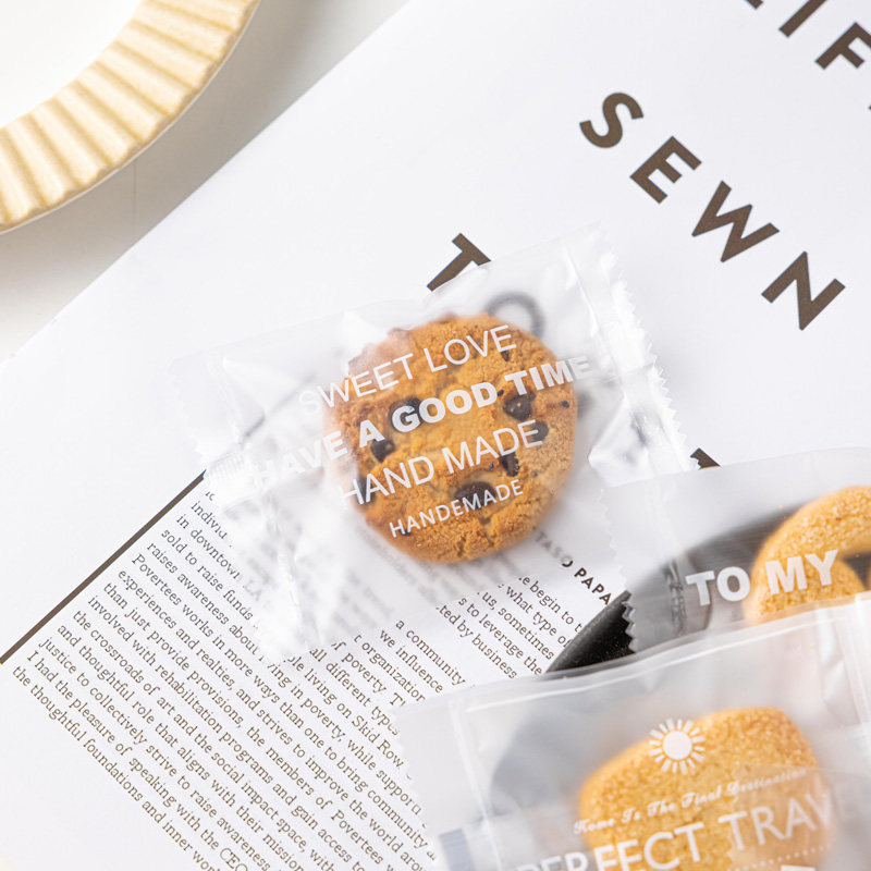 饼干包装袋曲奇蔓越ins手工雪花透明单独机封袋点心包装盒