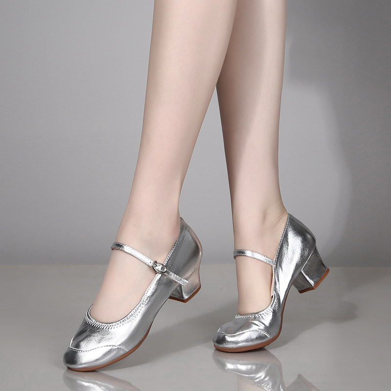 广场舞舞鞋音顿舞蹈鞋女软广场红色牛筋女鞋中老年广场舞鞋