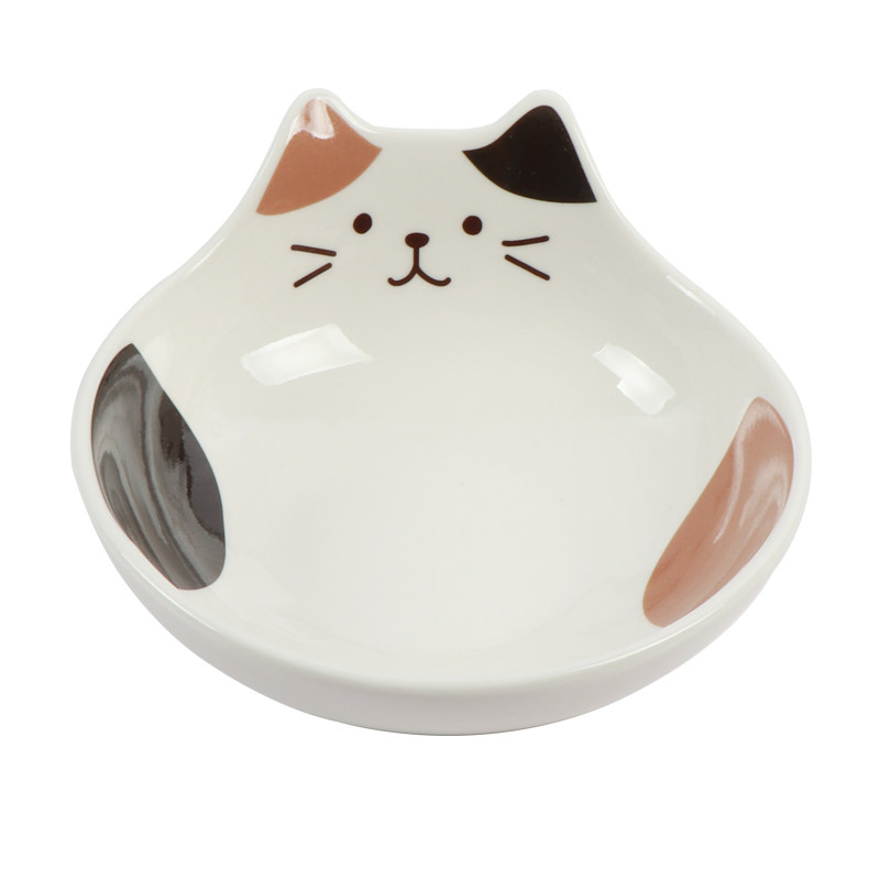 日式猫耳陶瓷瓷碗可爱猫卡通家用儿童餐具形状碗