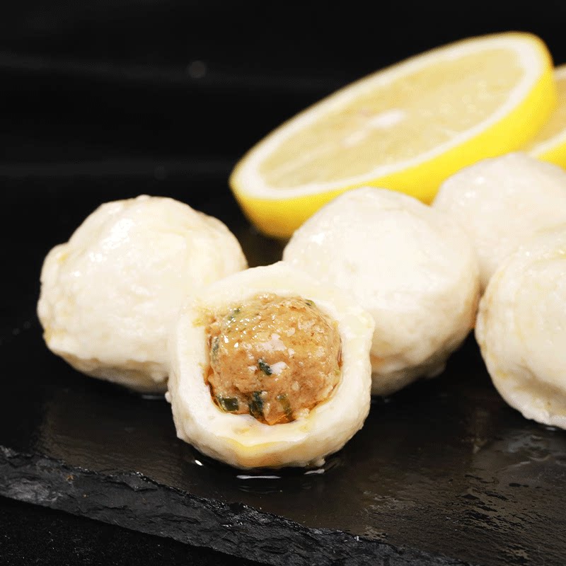 火锅乐麦点包心鱼丸肉丸500g关东食材鱼丸