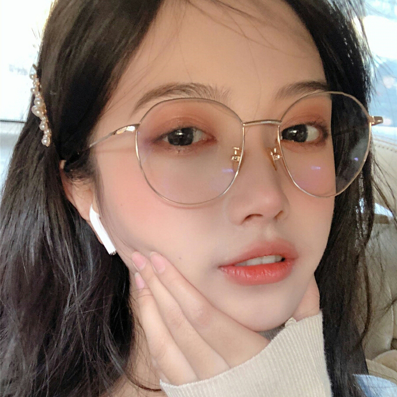 防辐射蓝光疲劳眼镜女网网红款大框显脸小素颜防蓝光镜