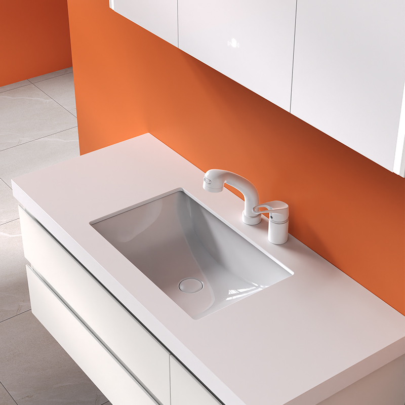 desidlv德森蒂威d1188星层浴室柜白色多层实木岩板陶瓷浴室柜组合