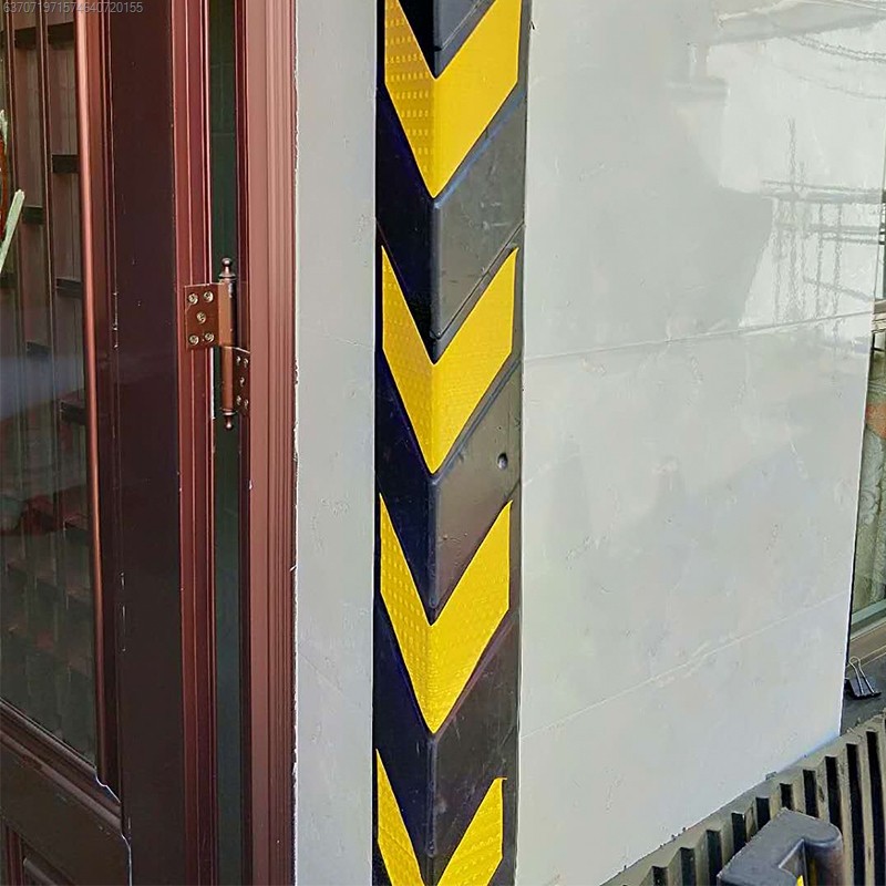 橡胶护墙护角反光墙角防撞地下车库轮廓角角安全标志