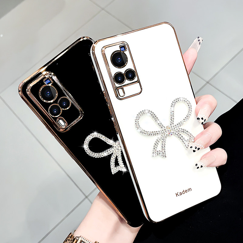 适用于vivox60手机壳女款x60曲屏版镜头全包防摔软壳x60pro奢华水钻