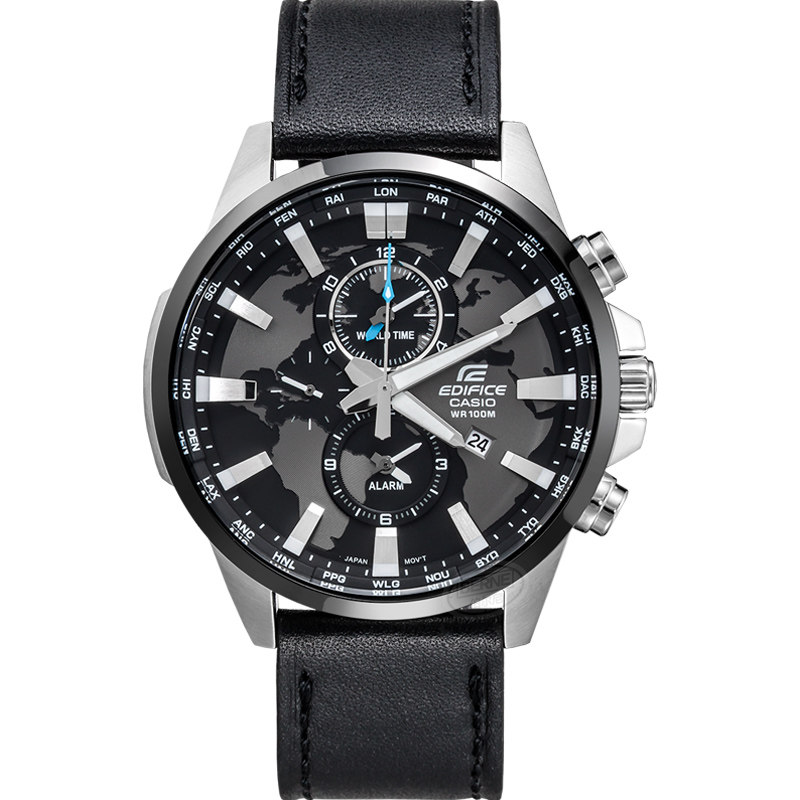 casio卡西欧正品手表男大表盘edifice时尚皮带限量日韩腕表