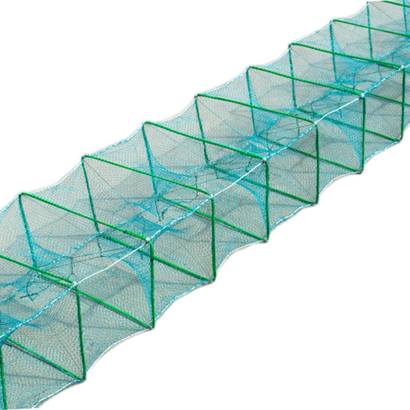 鱼网结虾黄鳝折叠抓鱼渔网自动龙虾网捕捕鱼鱼网