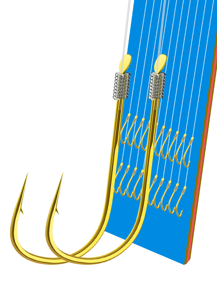 鱼钩金袖鱼线绑好套装全套套子线双成品组合鱼钩
