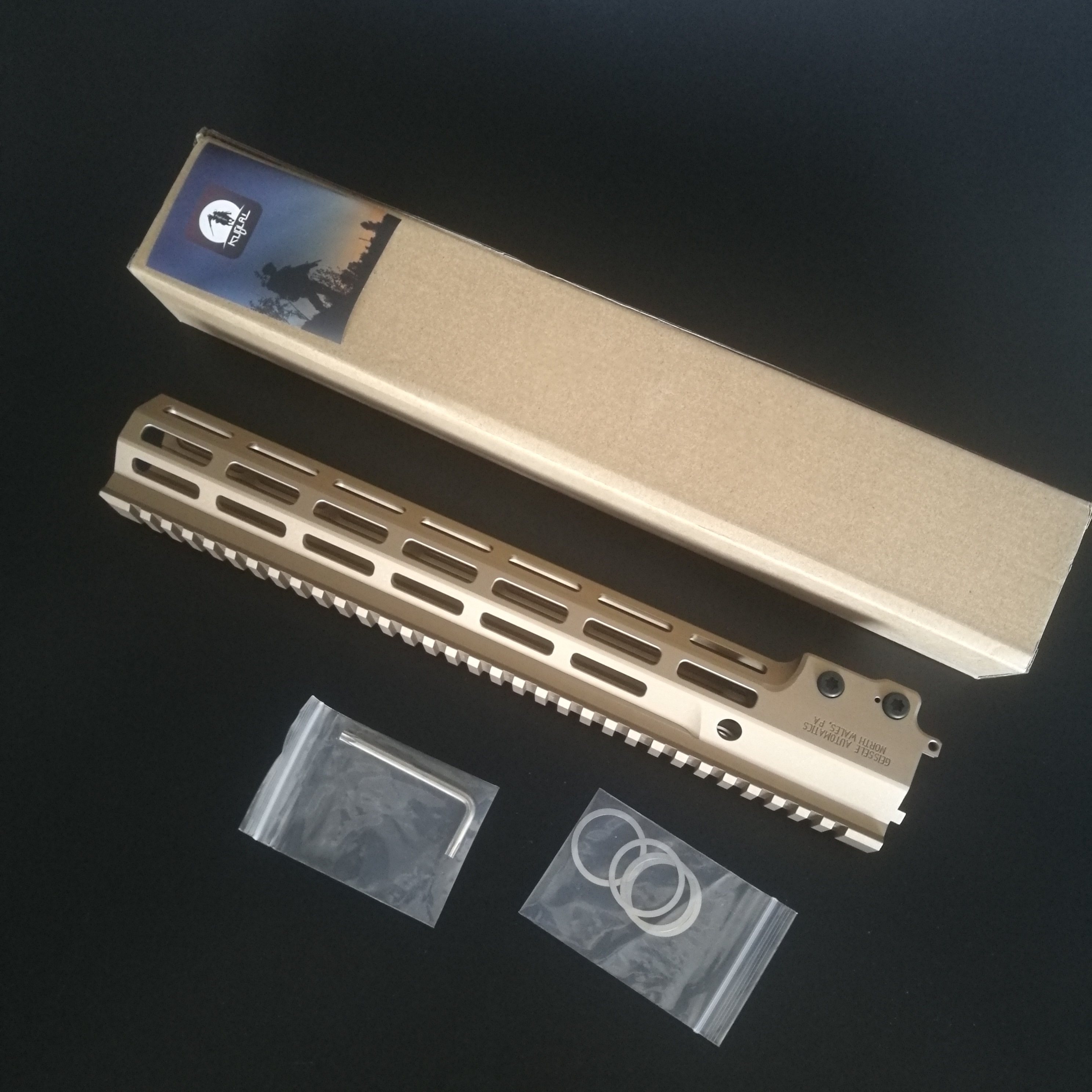 鱼骨忽必烈mk16水弹外观改装配件金属护木水弹枪