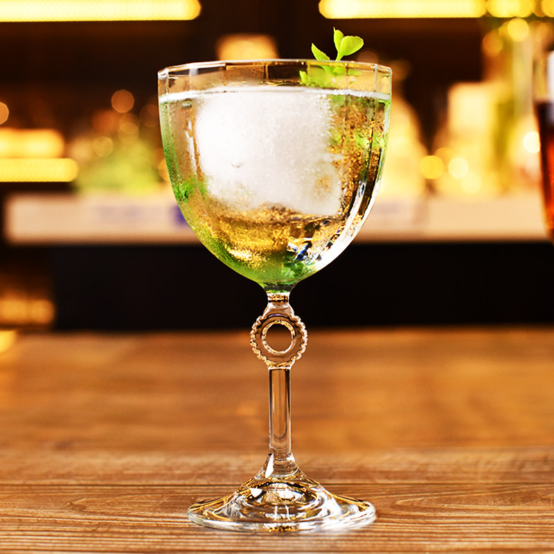 酒杯mrslim土耳其钻石金汤力杯葡萄葡萄酒圆环艺术异形