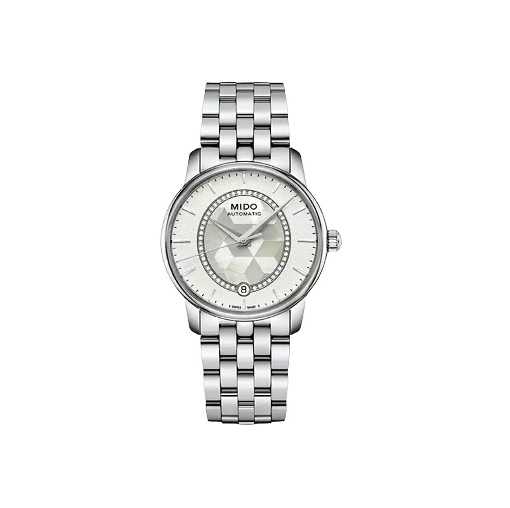 直营mido美度贝伦赛丽系列女士钢带机械腕表瑞士腕表