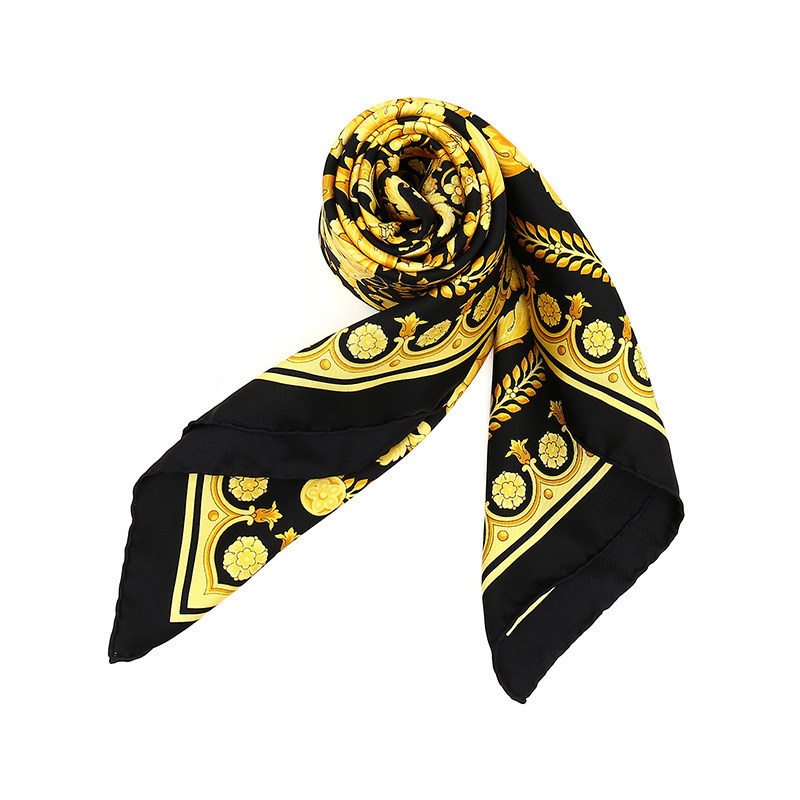 直营versace范思哲2021秋冬新款女士方丝巾丝巾围巾