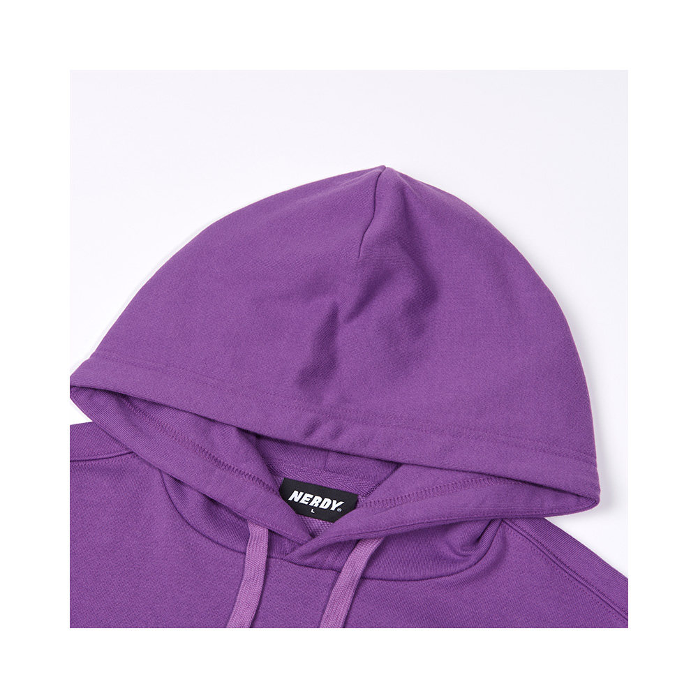 直营nerdylogo宽松连帽运动bf套头情侣卫衣卫衣