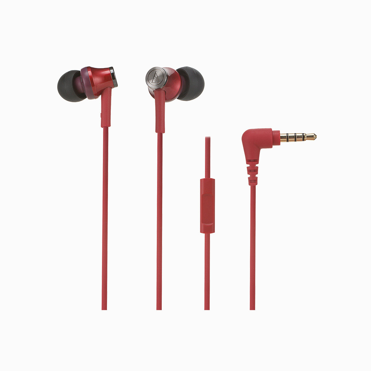 【直营】国行正品铁三角ath-ck350is入耳式手机线控通话音乐耳机