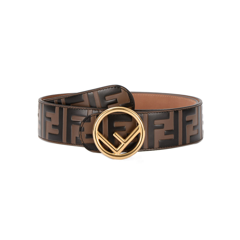 直营fendi芬迪女士黑色印花腰带a5tl正品新款腰带