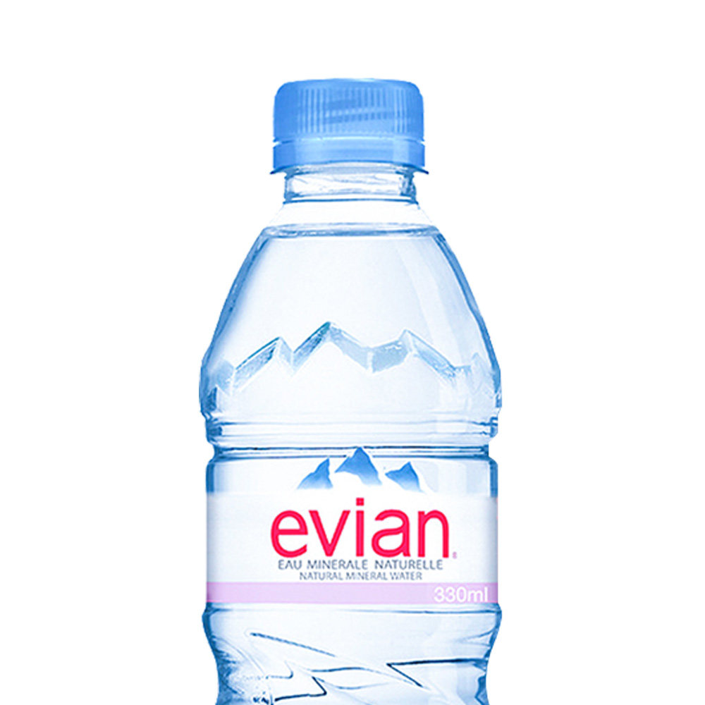 法国进口evian依云天然矿泉水330ml24瓶整箱高端饮用水