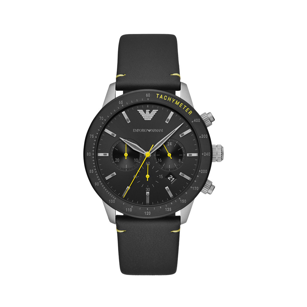 直营armani阿玛尼男款酷黑潮流时尚防水飞行员石英表ar11325欧美腕表