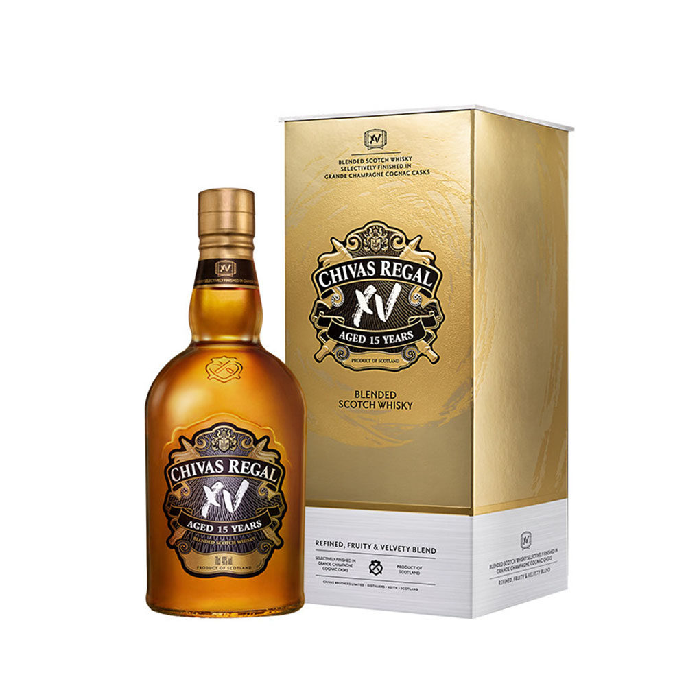 chivas芝华士xv15年苏格兰威士忌透金版700ml威士忌
