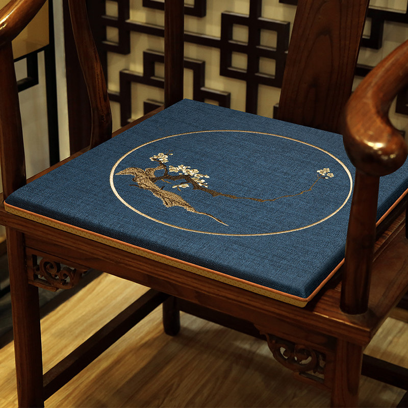 中式红木椅子坐垫实木防滑太师椅餐椅官帽椅垫家用茶椅垫圈椅坐垫